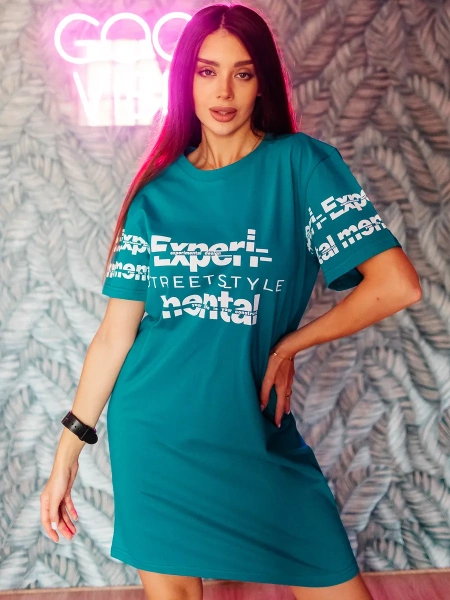 Туника женская домашняя платье больших размеров