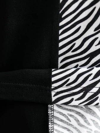 Футболка нарядная с принтом больших размеров хлопок