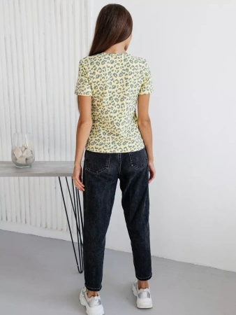 Футболка с принтом хлопок больших размеров новогодняя ФК561