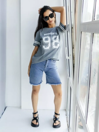 Футболка хлопок с принтом новогодняя больших размеров