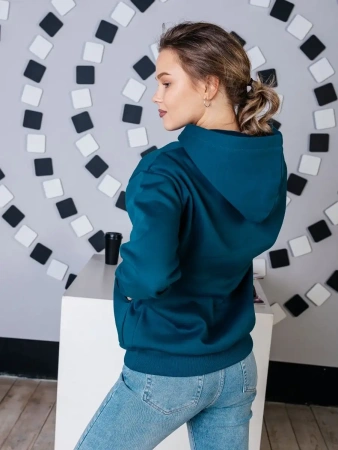 Однотонное худи с начесом