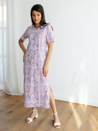 Платье женкое домашнее длинное больших размеров ПЛК609