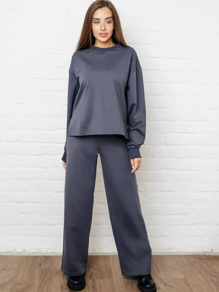 Спортивный костюм женский брючный больших размеров КФ524