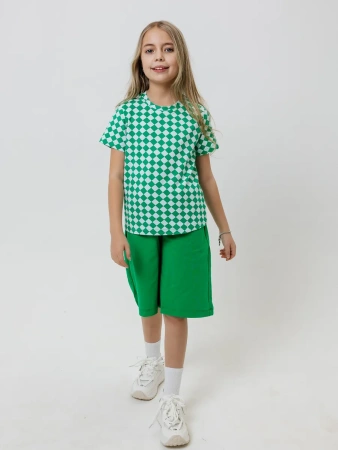 Футболка для девочки с принтом хлопок летняя пляжная