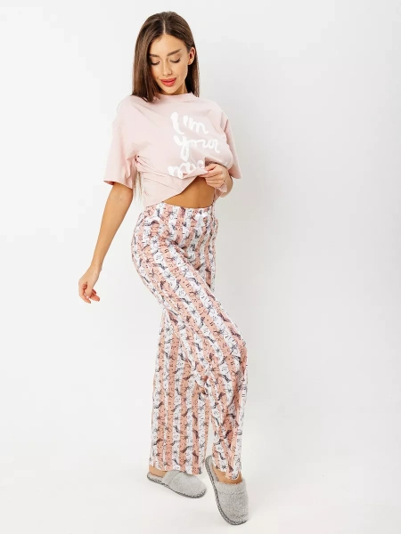 Пижама со штанами домашний костюм