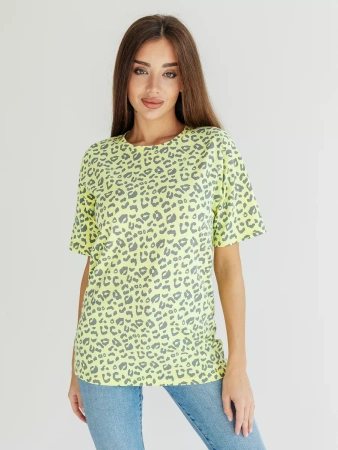 Футболка оверсайз с принтом большого размера