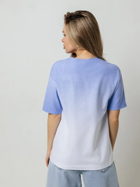 Футболка женская нарядная больших размеров хлопок