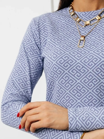 Лонгслив женский облегающий больших размеров дк571