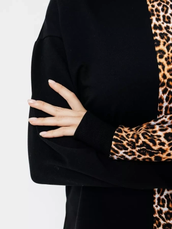 Кофта с горлом оверсайз большого размера нарядный