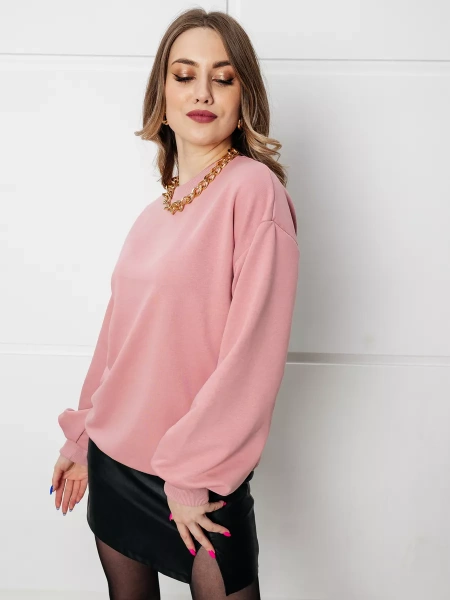 Свитшот женский оверсайз больших размеров ДФ545