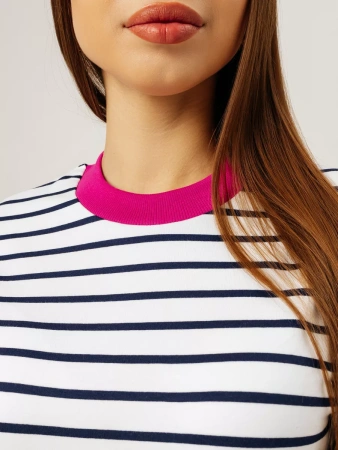 Кофта в полоску нарядная больших размеров джемпер