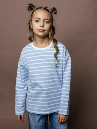 Свитшот для девочки нарядная тельняшка на весну