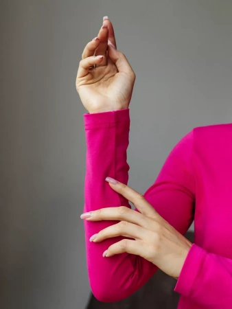 Лонгслив женский облегающий дк540