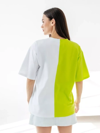 Футболка с принтом оверсайз больших размеров ФК531