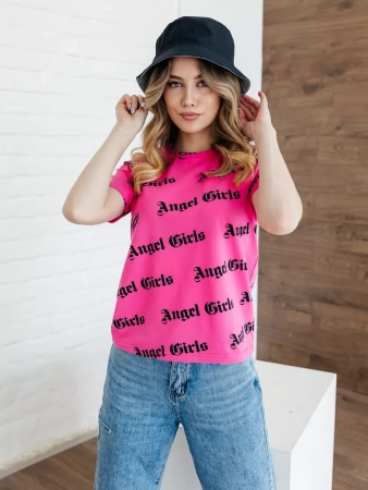 Футболка с принтом больших размеров новогодняя ФК561