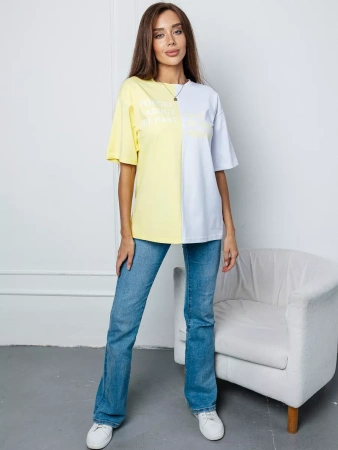 Футболка с принтом оверсайз больших размеров