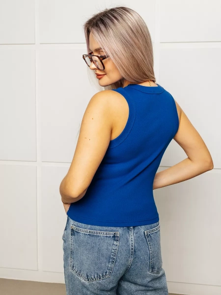 Топ под пиджак в рубчик спортивная майка МК558