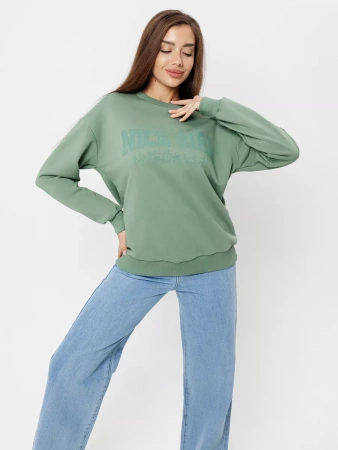 Свитшот женский толстовка больших размеров кофта ДФ579