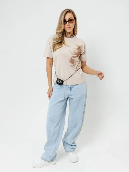 Футболка женская нарядная блузка больших размеров