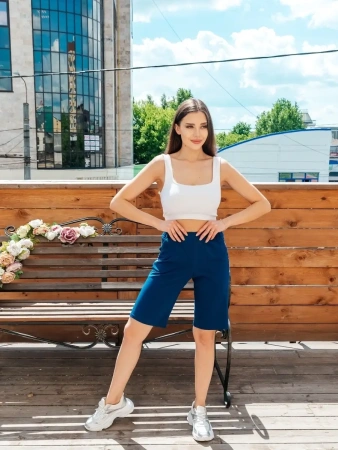 Шорты женские хлопок бермуды больших размеров