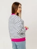 Кофта в полоску нарядная больших размеров джемпер