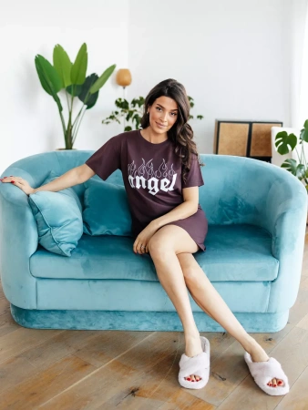 Туника домашнее платье ночная сорочка