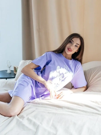 Ночнушка туника домашняя футболка длинная