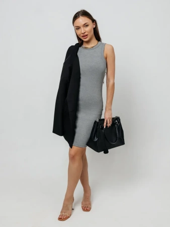 Платье женское в рубчик