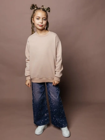 Свитшот детский базовый оверсайз теплый