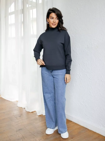 Свитер женский кофта оверсайз больших размеров