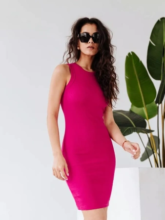 Платье женское в рубчик