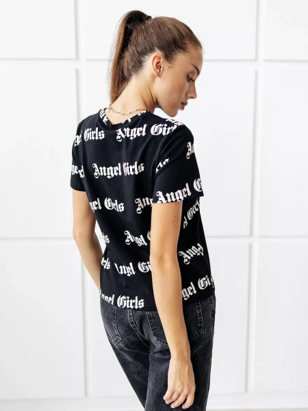 Футболка женская с принтом больших размеров ФК561