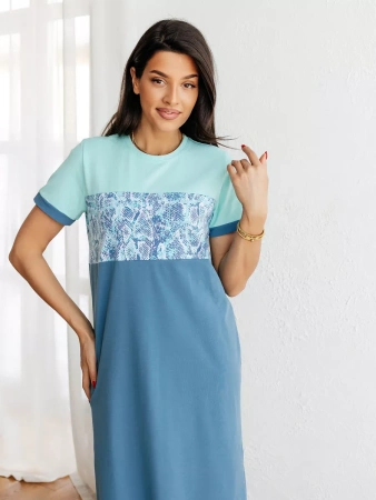 Платье домашнее женское больших размеров длинное ПЛК569