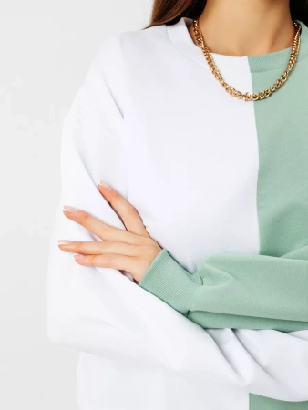 Свитшот женский толстовка больших размеров кофта ДФ581