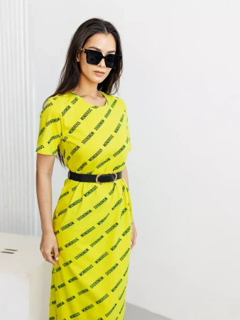 Платье женское трикотажное больших размеров длинное ПЛК609