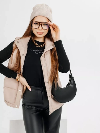 Лонгслив женский облегающий с принтом нарядный ДК589