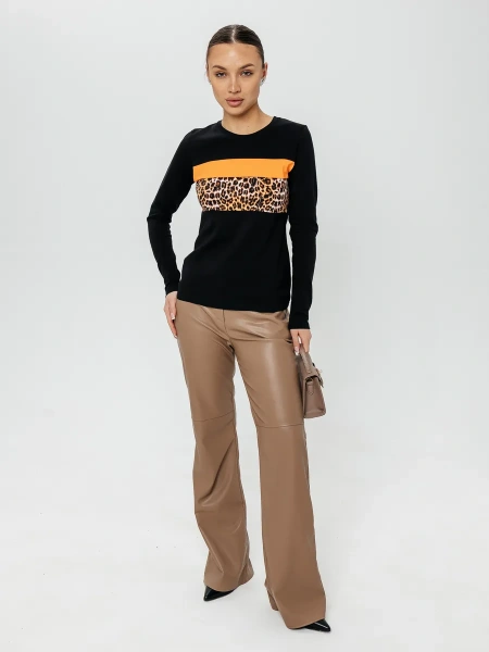 Лонгслив женский облегающий с принтом дк573