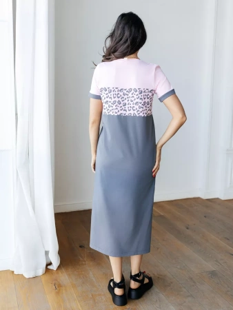 Платье женское домашнее трикотажное больших размеров ПЛК569