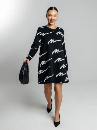 Платье женское трикотажное трапеция повседневное ПЛИ577