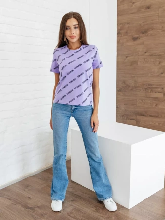 Футболка с принтом больших размеров новогодняя ФК561