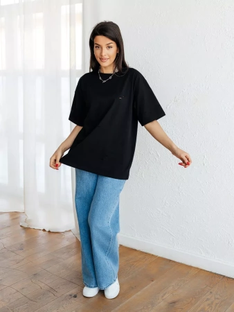 Футболка оверсайз большого размера с дырками