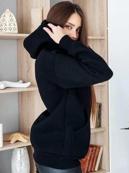 Однотонное худи с начесом