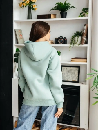 Однотонное худи с начесом