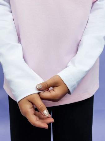 Лонгслив для девочки кофта с двойным рукавом