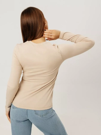 Лонгслив женский облегающий с принтом дк573