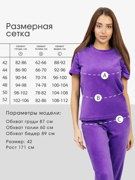 Теплая пижама женская комплект велюр