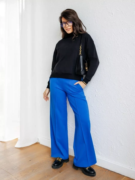 Брюки палаццо широкие классические БФ536