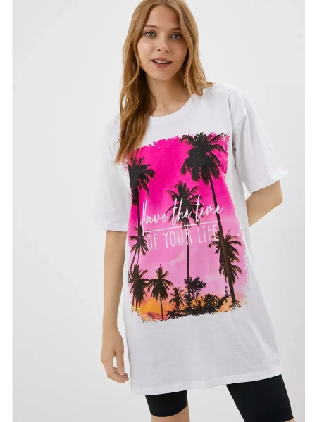 Футболка туника оверсайз