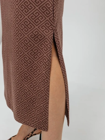 Платье женское трикотажное больших размеров длинное ПЛК609