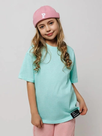 Футболка для девочки с принтом хлопок летняя пляжная